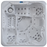 Outdoor spa Vonato, Lerano, sneeuwwit bad met antraciete skirts