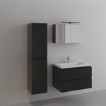 Badkamermeubel Vonato, Classic 5, hoogglans zwart