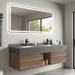 Badkamermeubel Vonato, Liora 150, hout decor