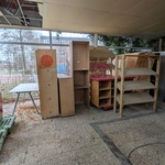 8x Diverse houten showroommeubels