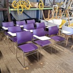 Ca. 10x Vergaderstoel met schrijftableau, Casala, Curvy