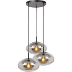 Lucide Elegance Hanglamp 55 cm 3xE27 Fume