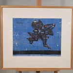 Afbeelding in lijst, H. Leyendeckers, Zwart figuur met zwarte band, 19