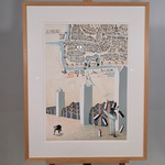 Litho in lijst, Gert Strengholt, Utrecht stadswandeling