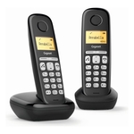 Gigaset A220 Duo v2 Duo DECT Telefoon Simpel in gebruik Zwart