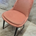 4x Eetkamerstoel velvet, Pink, 2026