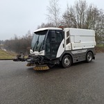 Veegmachine met 3-delige borstel, Johnston Sweepers, C401 Euro 6, 2015