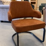 Fauteuil, cognac