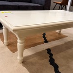 Salontafel, wit, 128×65 cm