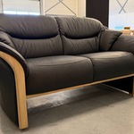 Bank, zwart, 160×85 cm