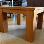 Hoektafel, teak, 65×65 cm