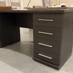 Bureau, donkergrijs, 130x68x72 cm