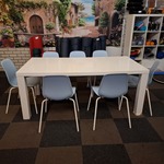 Eetkamertafel met 7x stoel