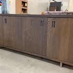 Dressoir, donkereiken, 220x43x83 cm