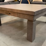 Salontafel, bruin/grijs, 100×100 cm