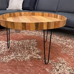 Salontafel, mango, 84×49 cm