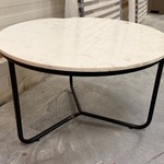 Salontafel, wit, 70×40 cm