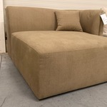 Lounge sofa, bruin/beige, 150x150x80 cm