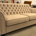 Bank, beige, 205×95 cm