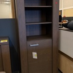 Vitrinekast, bruin, 177x75x53 cm