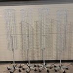 4x Verrijdbare kaartenhouder