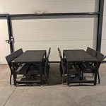 Tafel en stoelen set, Kaja , Satelliet, Zwart