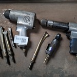 3x Pneumatisch gereedschap