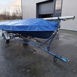 Zeilboot incl. trailer Flying dutchman, FD, bouwjaar ca 1952