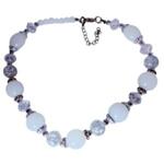 Armband – Witte Jade & Craquelé Kristal