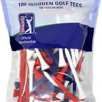 Ca. 35x zak a 100 Houten tees PGA Tour