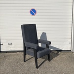Fauteuil Eichholtz, Chair “Milo High”, Donkergrijs / Antraciet