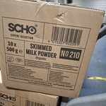 Ca. 74x a 500 gram Melkpoeder t.b.v. koffieautomaat. , Scho, Skimmed m