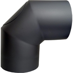 FIREFIX RDW150/B90 dubbelwandige buisbocht, 150 mm, zwart, 90 graden