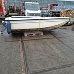 Boot met 9pk buitenboordmotor, Terhi, 400, Wit