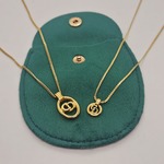 Christian Dior His & Hers goldplated collier set