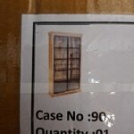 Vitrinekast, mangohout