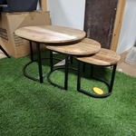 Salontafel set 3-delig, ovaal