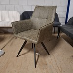 4x Eetkamerstoel, draaibaar Groen