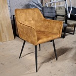 4x Eetkamerstoel Okergeel