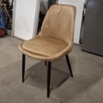 8x Eetkamerstoel, velvet Licht bruin