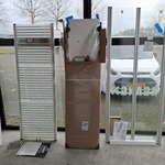 Designradiator, Vasco, Niva – N1L1, Mat wit