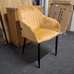 Eetkamerstoel, Okergeel