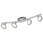 ca.108x Led plafondlamp Trio, Duellant, Grijs / Chroom