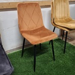 3x  Eetkamerstoel, velvet