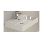 Plieger Kansas Wastafel  60×45 cm met kraangat Wit