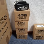 4x Accu 18V – 4.0Ah