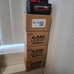 4x Accu 18V – 4.0Ah