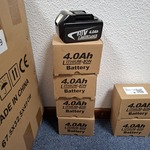 4x Accu 18V – 4.0Ah