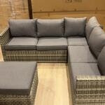 5x Loungeset Paco, Safari Living, grijs/beige