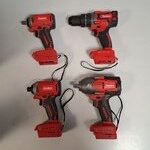 5x Accu gereedschap Rood
